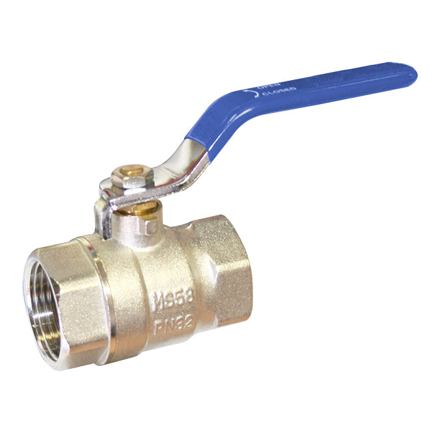 1 1/2" Brass Ball Valve Screwed BSPP with Blue Lever A Range. VS4111A