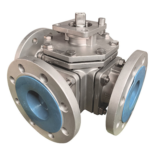 1 1/2" Stainless Steel 3 Way Ball Valve – Electrically Actuated – VS 9461 EL