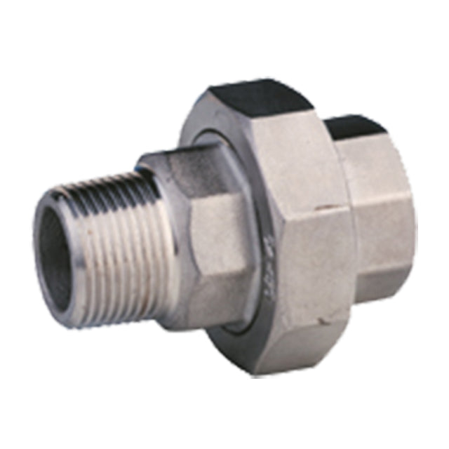 1 1/2" Stainless Steel Male x Female Union PTFE Seat. SS331