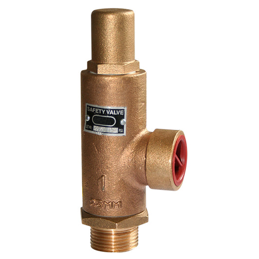 1 1/2" UTAM Brass Bronze Spring Safety Relief Valve – Male x Female – PTFE Seat. VS1039