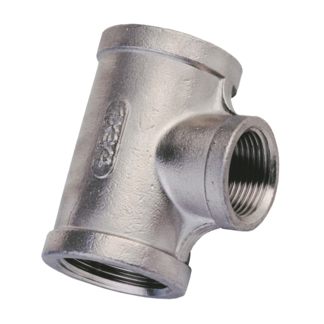 1 1/2" x 1 1/4" Stainless Steel Reducing Tee. SS130X