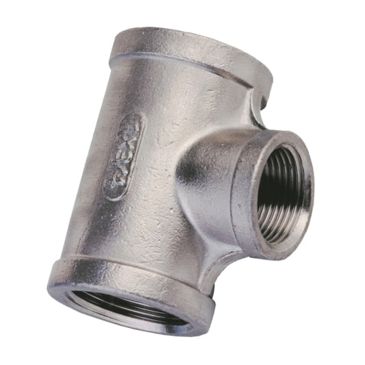 1 1/2" x 1 1/4" Stainless Steel Reducing Tee. SS130X