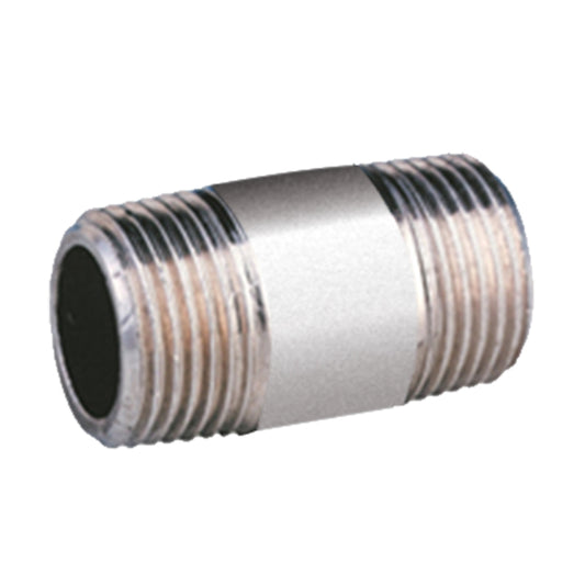 1 1/2" x 80mm Stainless Steel Barrel Nipple NPT. SS281NPT