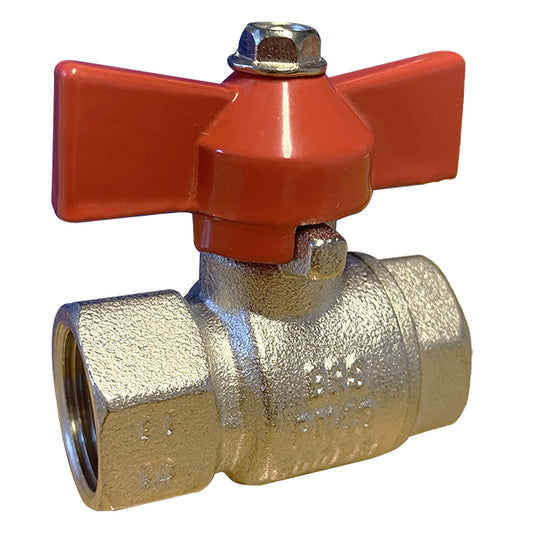 1/2" Brass Ball Valve Screwed BSPP PN40 A Range Clearance. LV 4104 A