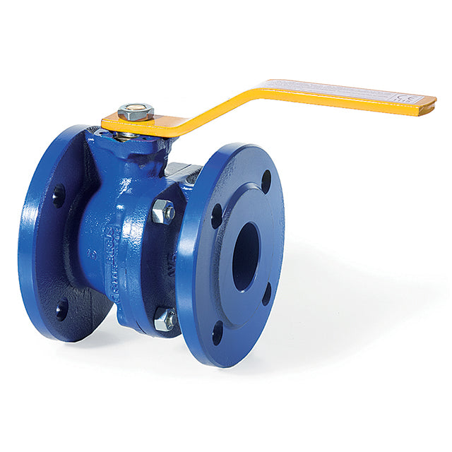1/2" Ductile Iron Ball Valve  Flanged PN16 EN331 Gas Approved Brass Ball & Stem   VS5563