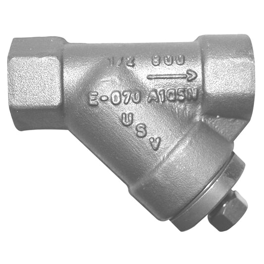 1/2" Forged Stainless Steel Y Strainer Screwed BSPT. VS6915