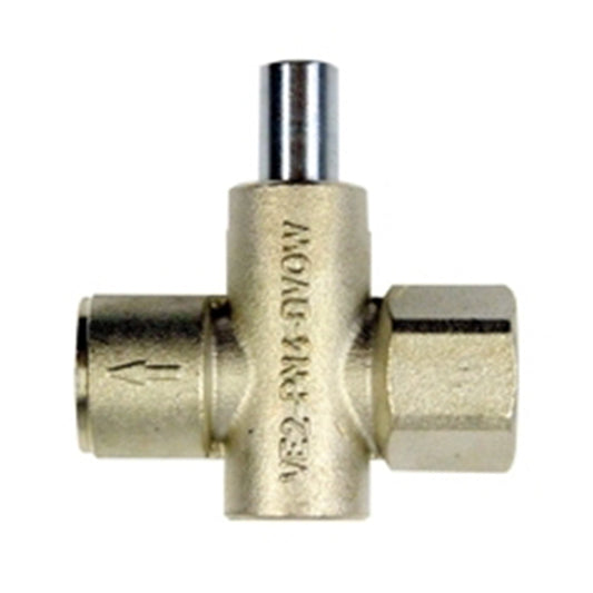 1/4" Brass Gauge Cock  Female x Female  Push Button Operation. PGC76