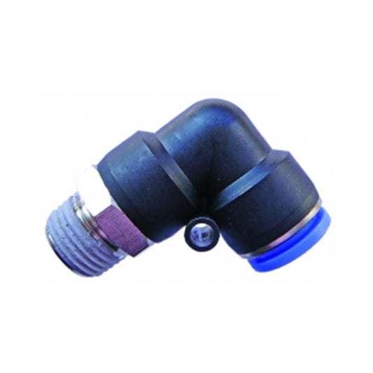 1/4" Male Stud Elbow Fitting Nickel Plated Brass Push Fit. Actuator UF6MME