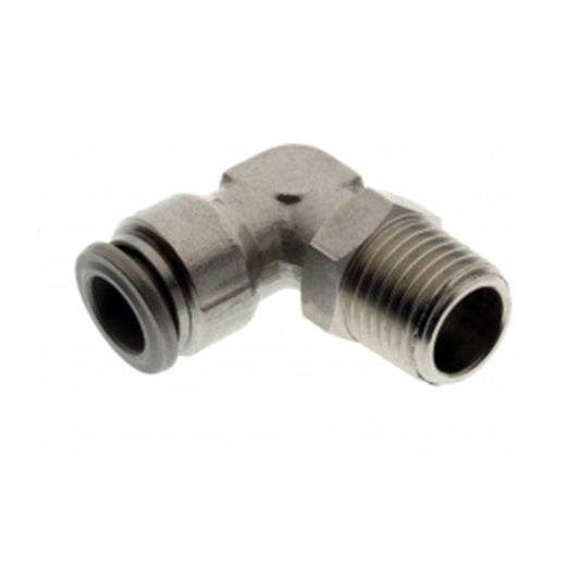 1/4" Male Stud Elbow Fitting Stainless Steel Twin Ferrule Compression. Actuator  UF6MMES