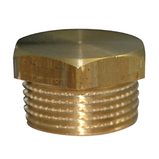 1" RIV Brass Plug Flat Top. BF3480