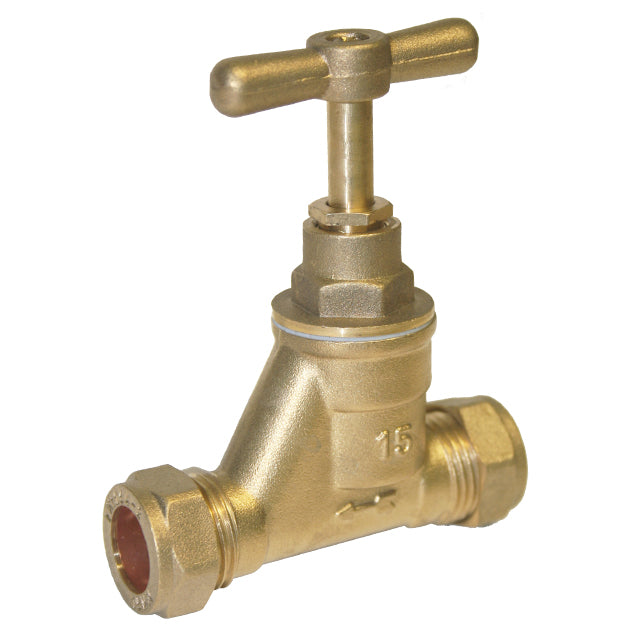 15mm CR Brass Stop Cock. VS2456