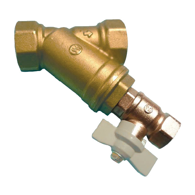 2" Brass Y-Type Strainer with Drain Valve. VS 2512