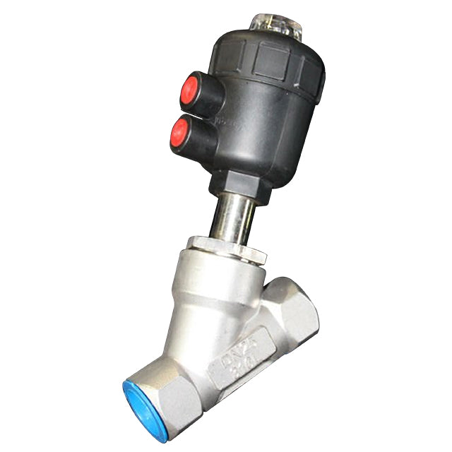2" Stainless Steel Angle Seat Valve fitted with Single Acting PA Actuator. VS 6090