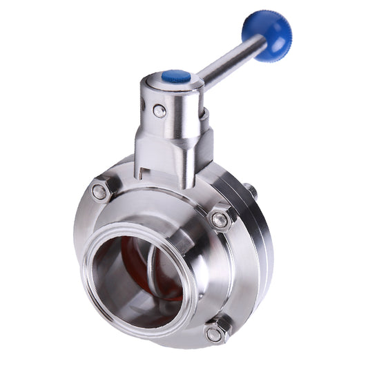 2" Stainless Steel Hygienic Butterfly Valve Clamp Ends. VS 6172