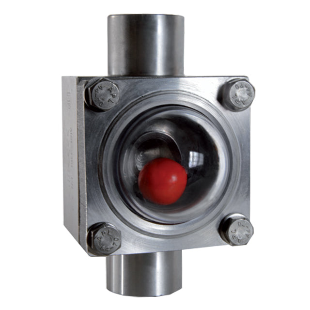 3/4" FP Stainless Steel Indicator Moplen Ball. VS1159