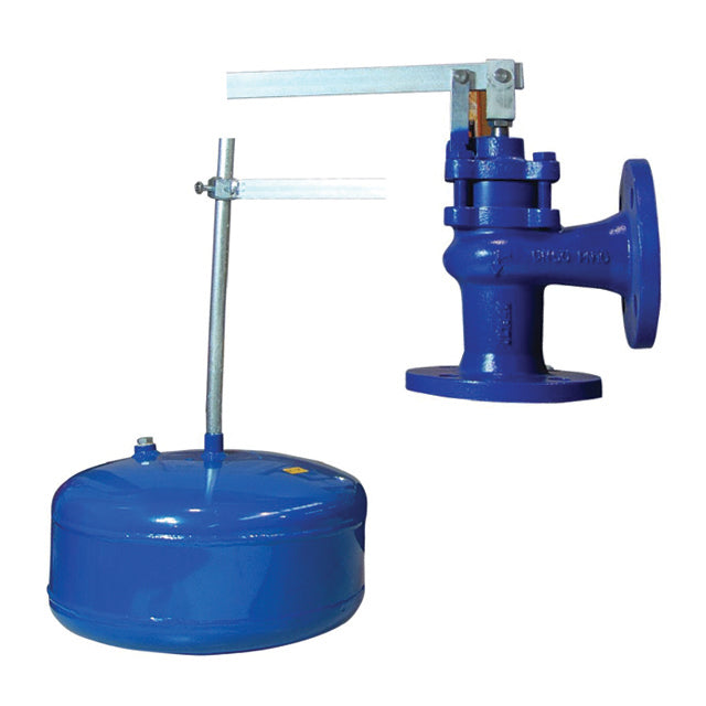 6" Zetkama Cast Iron Float Valve Flanged PN16 Angle Pattern. VS 5290