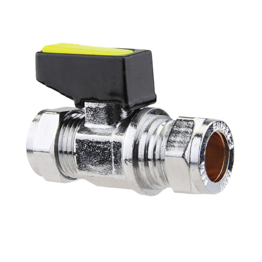 8mm Brass Mini Ball Valve EN331 Gas Approved. VS 4020
