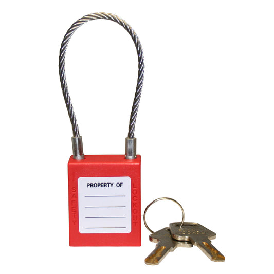 Yellow Padlock Stainless Steel Cable Shackle. VLPL31